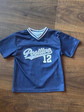 Cotton On Blue Kids Jersey "Positive" - Size 4